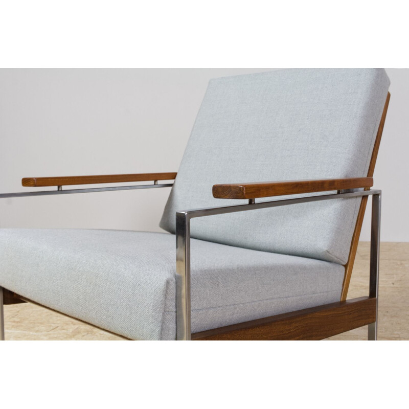 Vintage lounge chair by Rob Parry in teak and metal 1960