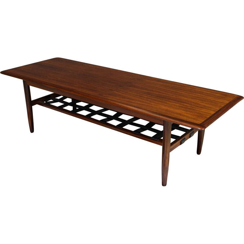 Vintage coffee table by Topform Rosewood Dutch 1960s