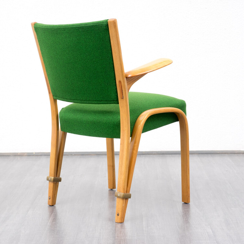 Green vintage armchair STEINER - 1940s 