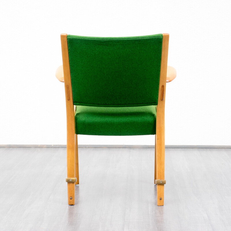 Green vintage armchair STEINER - 1940s 