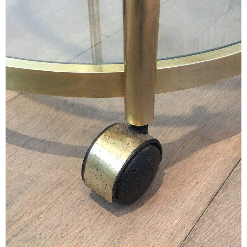 Round Brass Sofa Bout De Canape 