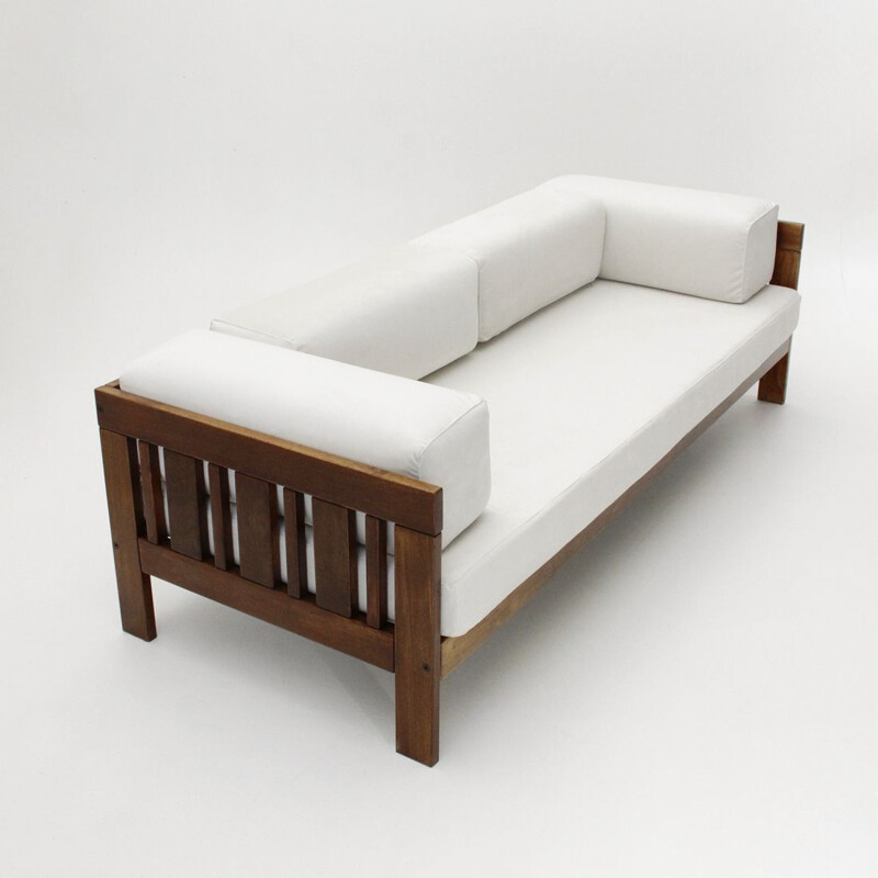 Vintage 3 seater sofa bed by Ettore Sottsass for Poltronova 1960