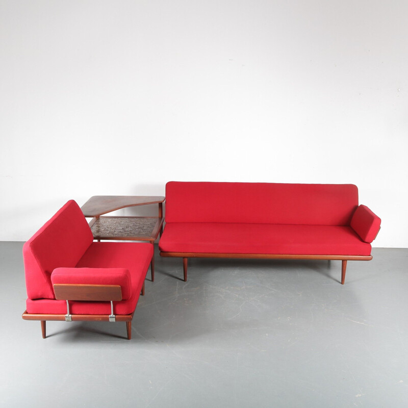 Vintage "Minerva" Corner Sofa by Peter Hvidt & Orla Molgaard Nielsen for France & Son, Denmark 1950