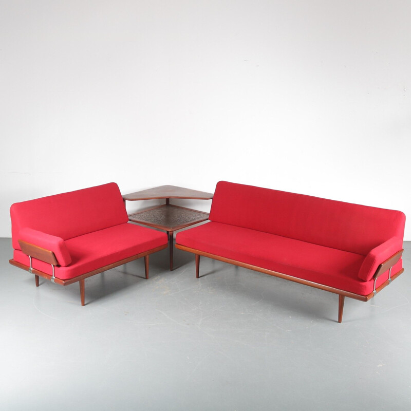 Vintage "Minerva" Corner Sofa by Peter Hvidt & Orla Molgaard Nielsen for France & Son, Denmark 1950