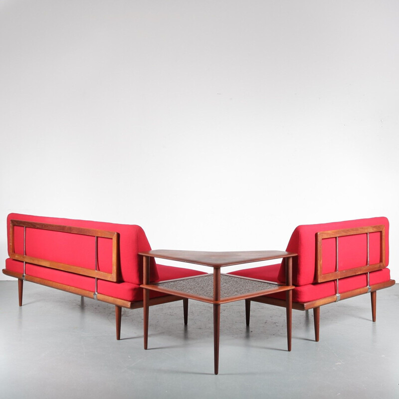 Vintage "Minerva" Corner Sofa by Peter Hvidt & Orla Molgaard Nielsen for France & Son, Denmark 1950