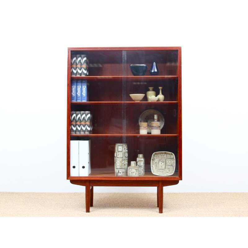 Vintage teak bookcase and showcase Scandinavia