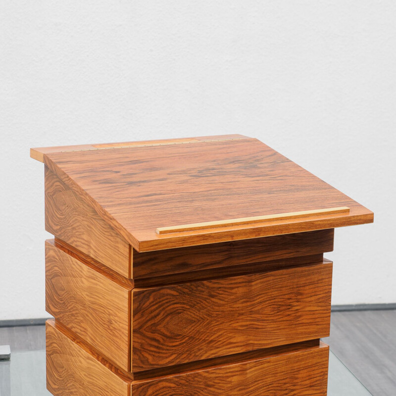 Vintage speaker desk in walnut