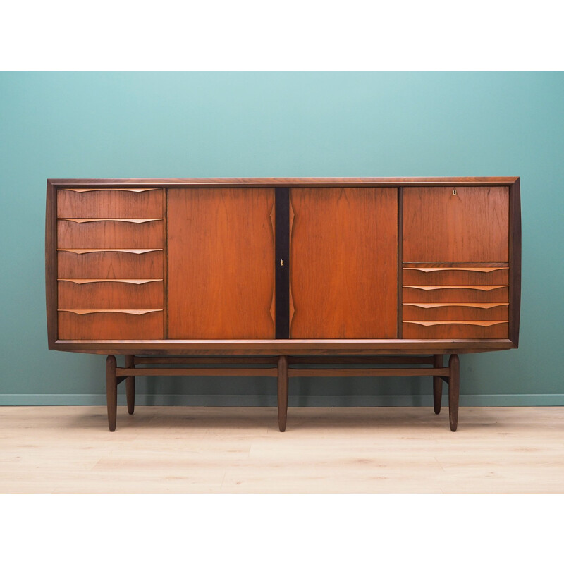 Vintage Highboard teak Denmark, 1970