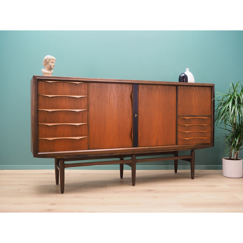 Vintage Highboard teak Denmark, 1970