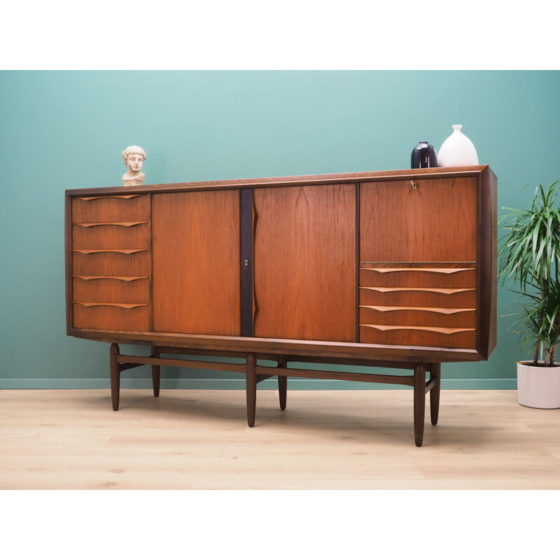 Vintage Highboard teak Denmark, 1970