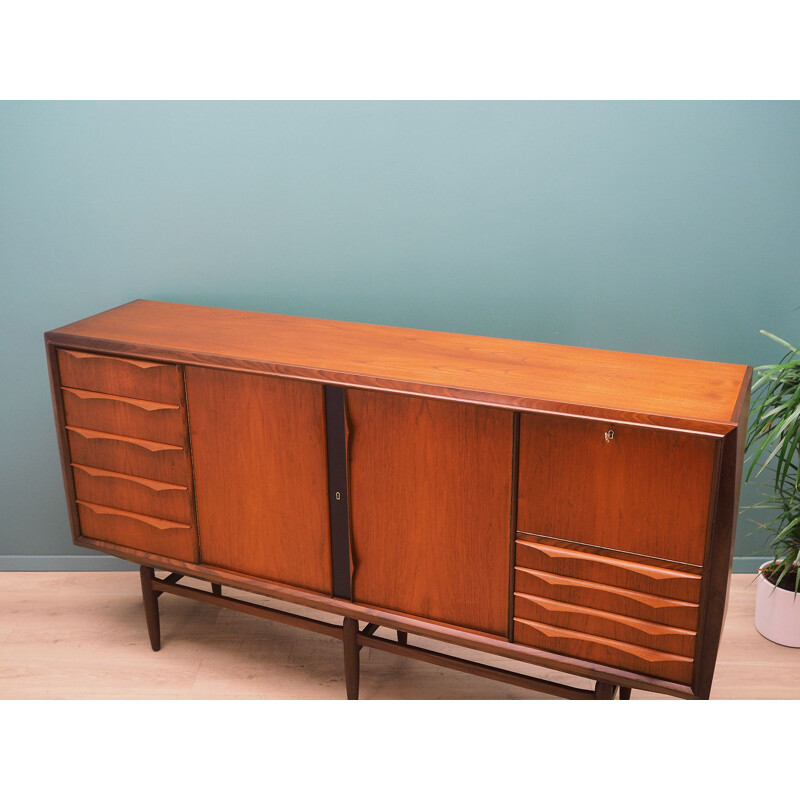 Vintage Highboard teak Denmark, 1970