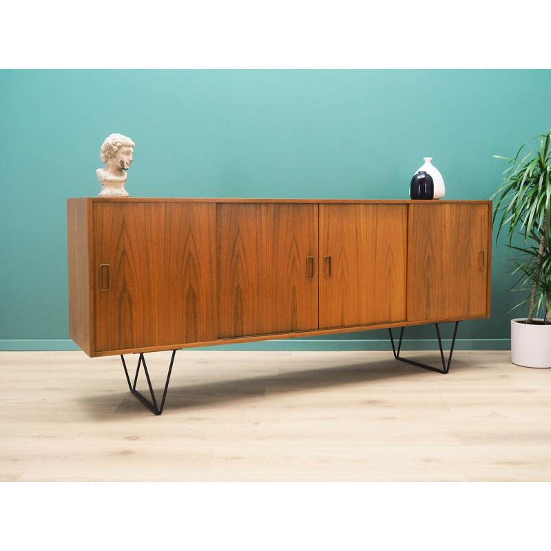 Enfilade danoise vintage en teck par Erik Jensen, 1960