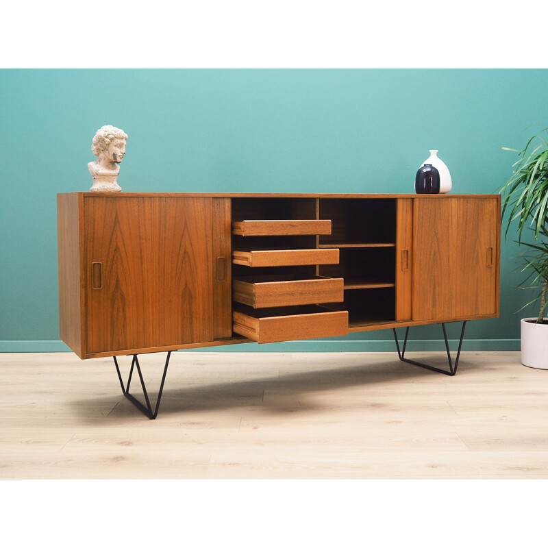 Enfilade danoise vintage en teck par Erik Jensen, 1960