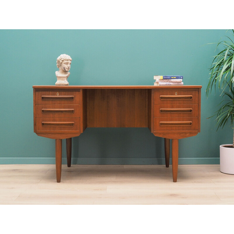 Vintage teak desk, AP Mobler by  J. Svenstrup, Denmark,1960