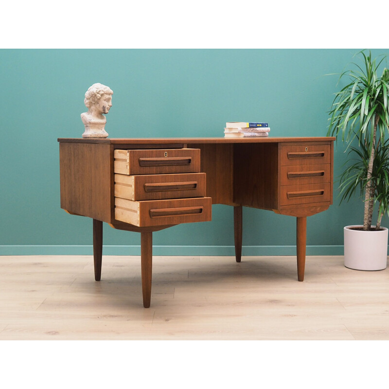 Vintage teak desk, AP Mobler by  J. Svenstrup, Denmark,1960