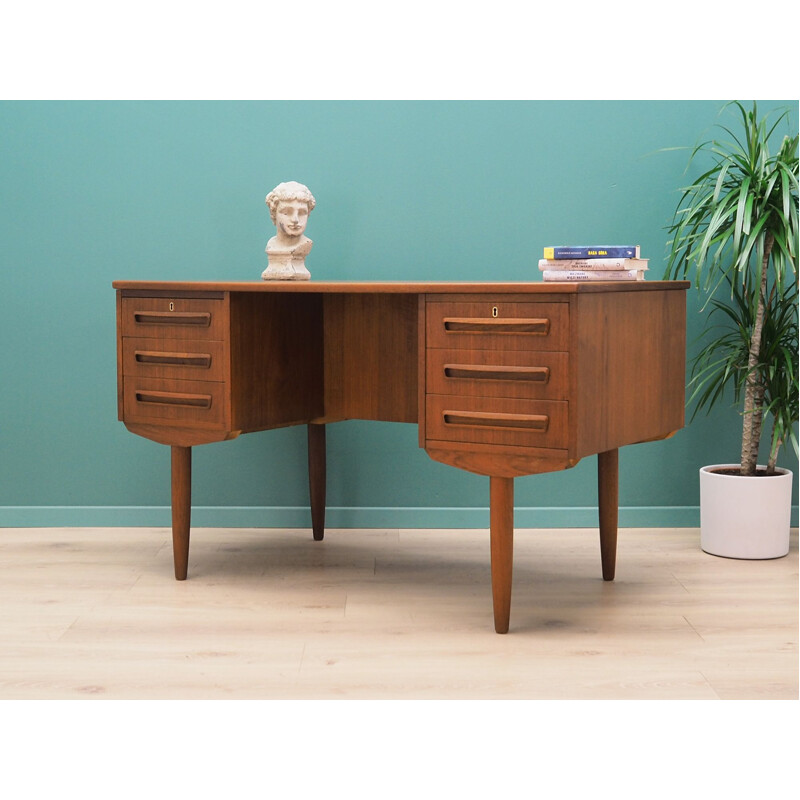 Vintage teak desk, AP Mobler by  J. Svenstrup, Denmark,1960