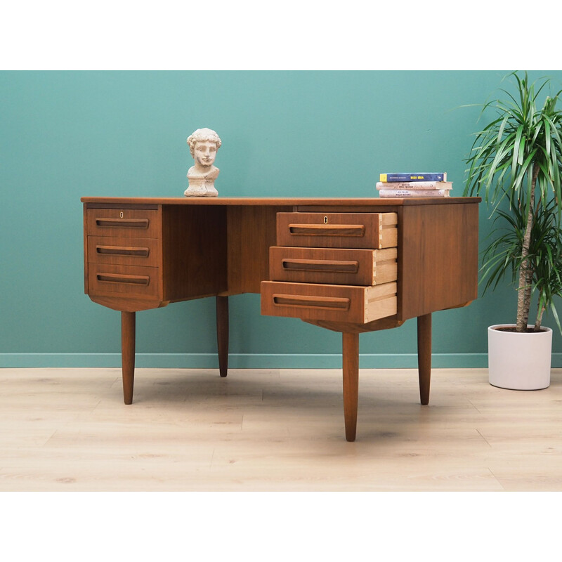 Vintage teak desk, AP Mobler by  J. Svenstrup, Denmark,1960