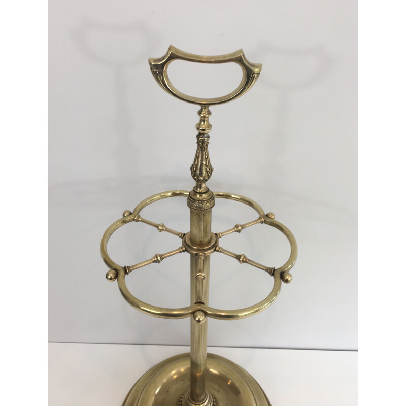 Vintage umbrella stand Neoclassical in brass 1940