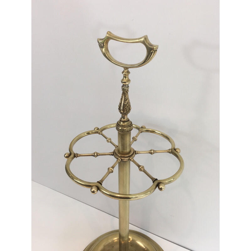 Vintage umbrella stand Neoclassical in brass 1940