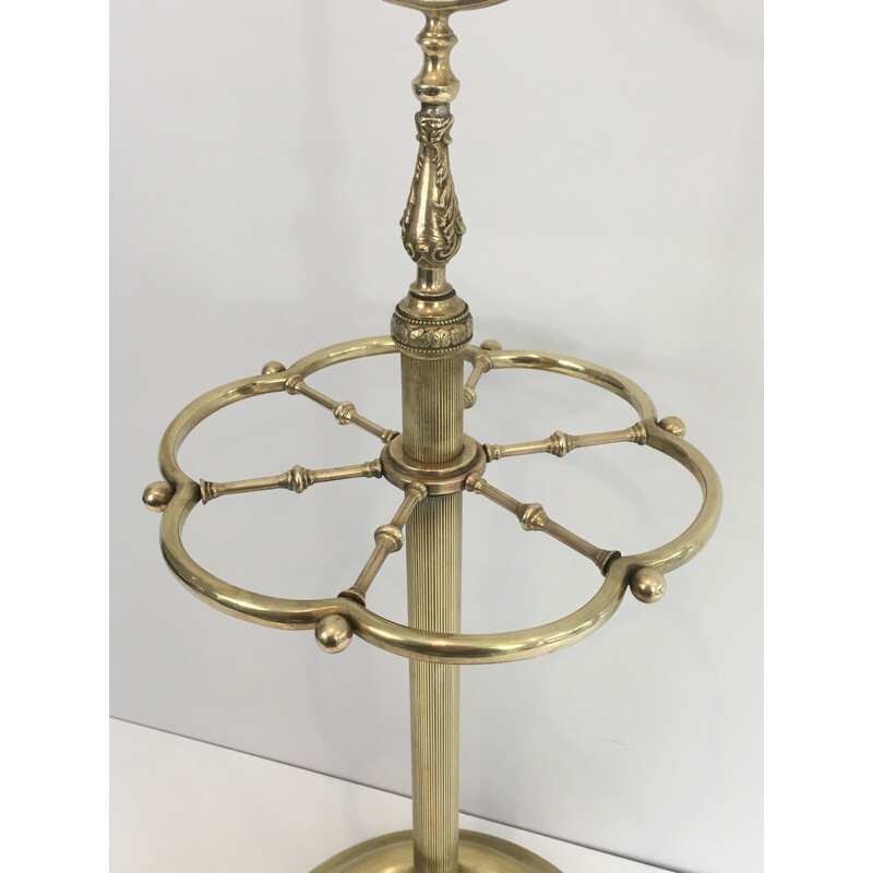 Vintage umbrella stand Neoclassical in brass 1940