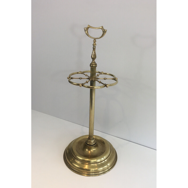 Vintage umbrella stand Neoclassical in brass 1940