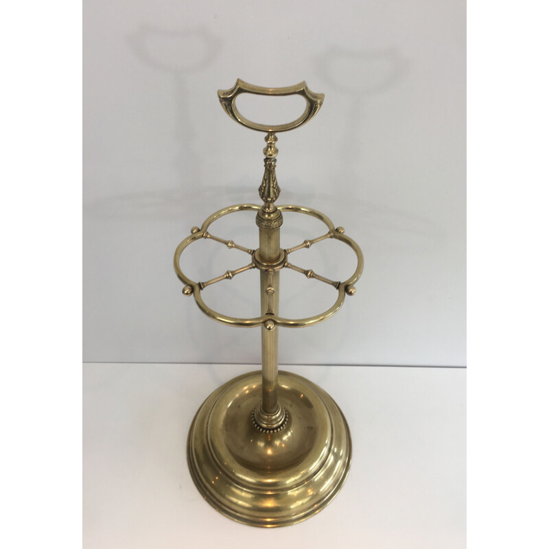 Vintage umbrella stand Neoclassical in brass 1940