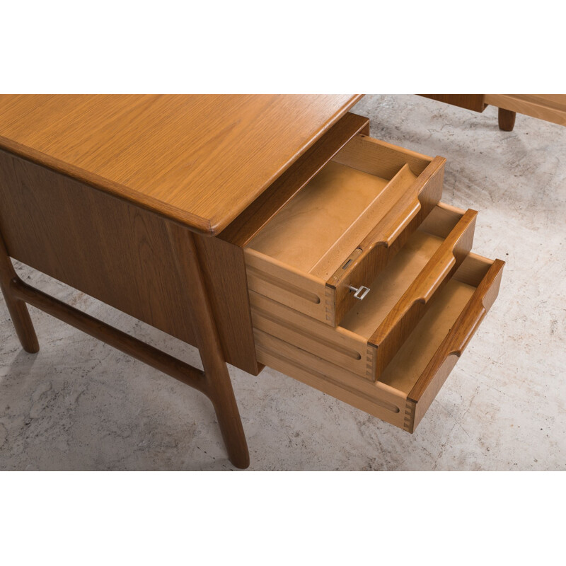 Mid-Century Teak Desk by Gunni Omann for Omann Jun Mobelfabrik 1960s