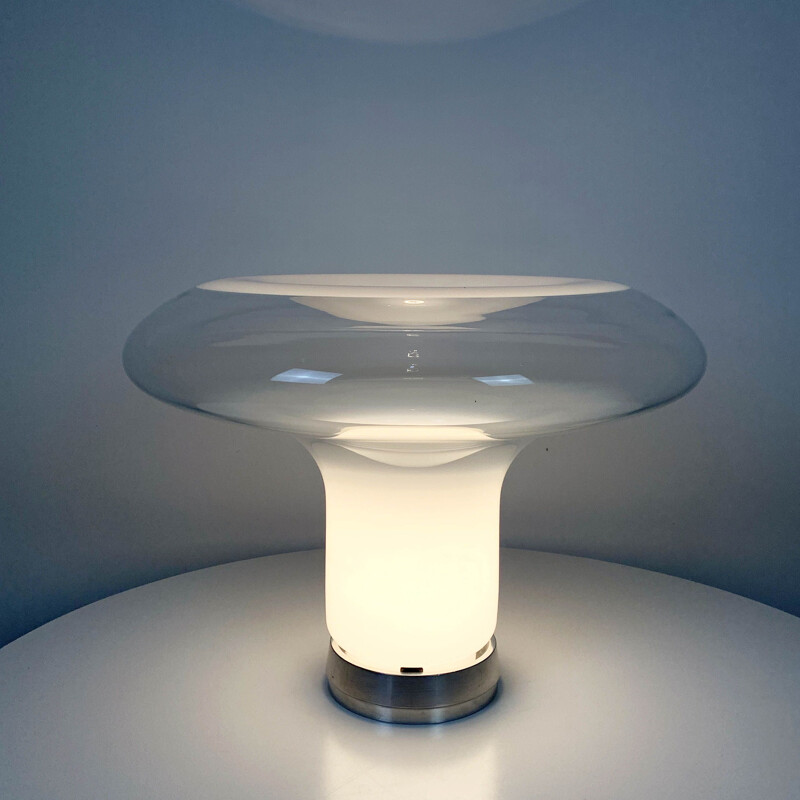Vintage Lesbo Table Lamp by Angelo Mangiarotti for Artemide 1970s