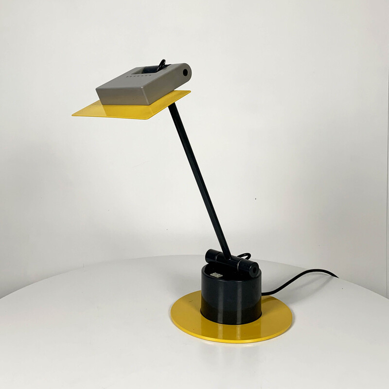 Vintage Aero Desk Lamp by Ettore Sottsass for Bieffeplast 1980s