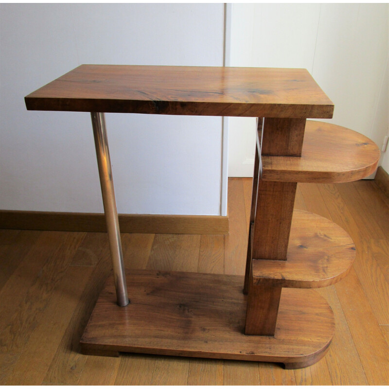 Vintage Console shelf in solid woodArt Deco 1930's