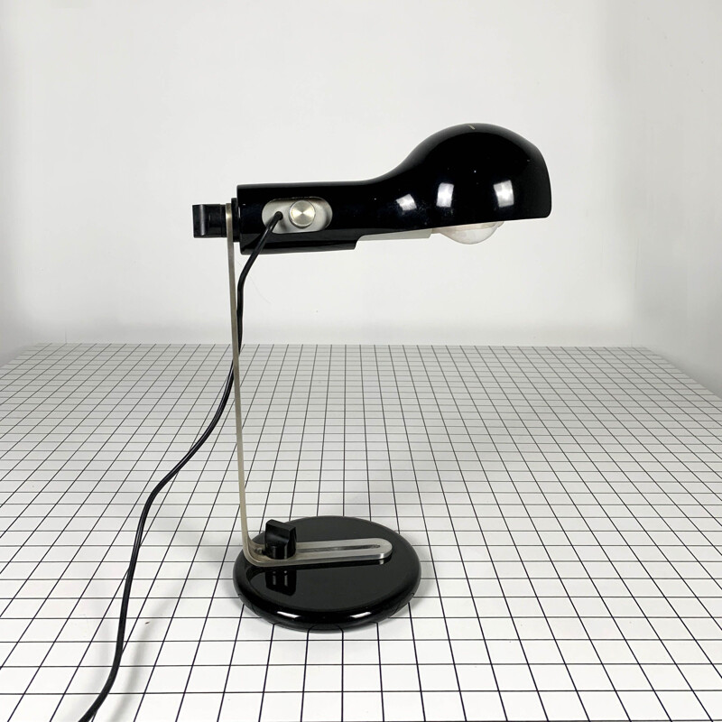 Vintage Flash Table Lamp by Joe Colombo for Oluce 1960s