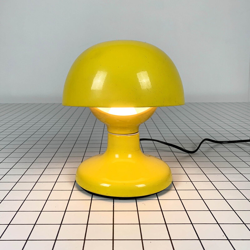 Lampe de table vintage jaune de Tobia & Afra Scarpa pour Flos 1960