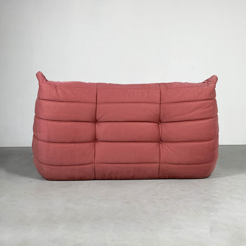 Vintage 2-Seater Pink Togo sofa by Michel Ducaroy for Ligne Roset, 1990s