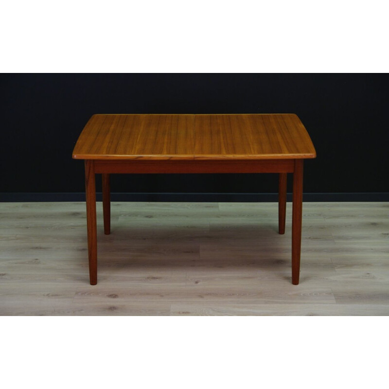 Table à manger vintage en teck, Danemark, 1970