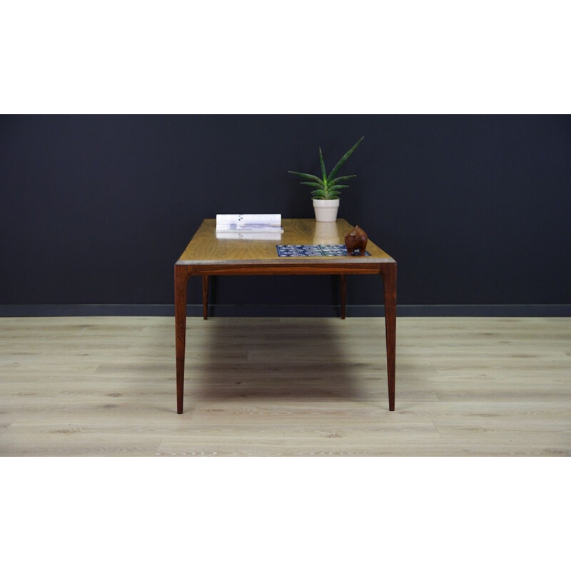 Vintage coffee table in rosewood by Johannes Andersen, Denmark 1960