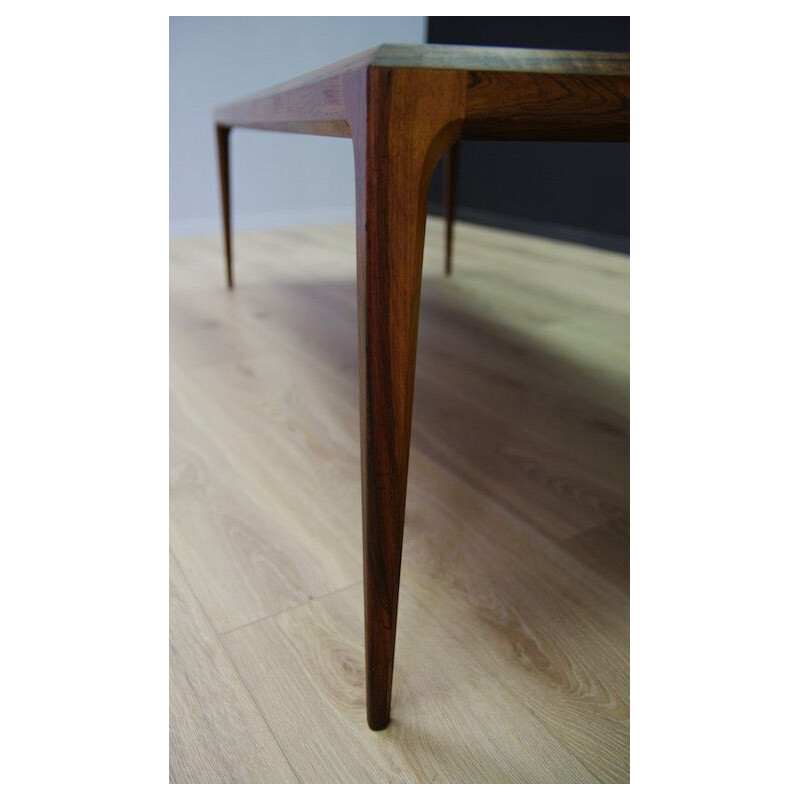 Vintage coffee table in rosewood by Johannes Andersen, Denmark 1960