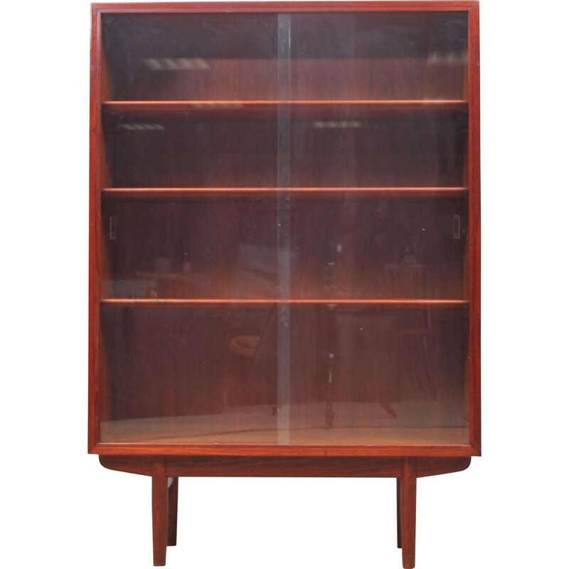 Vintage teak bookcase and showcase Scandinavia