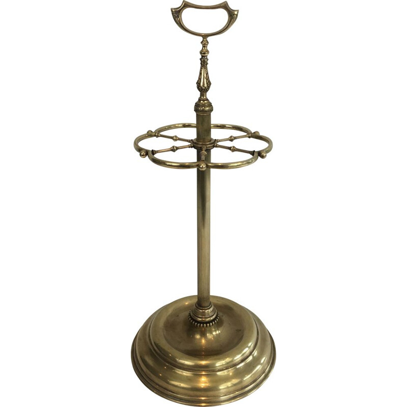 Vintage umbrella stand Neoclassical in brass 1940