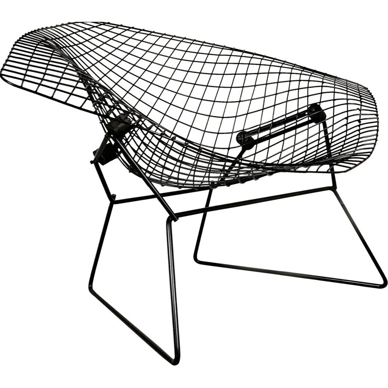 Vintage Large Diamond Lounge Chair by Harry Bertoia for Knoll, 1970s