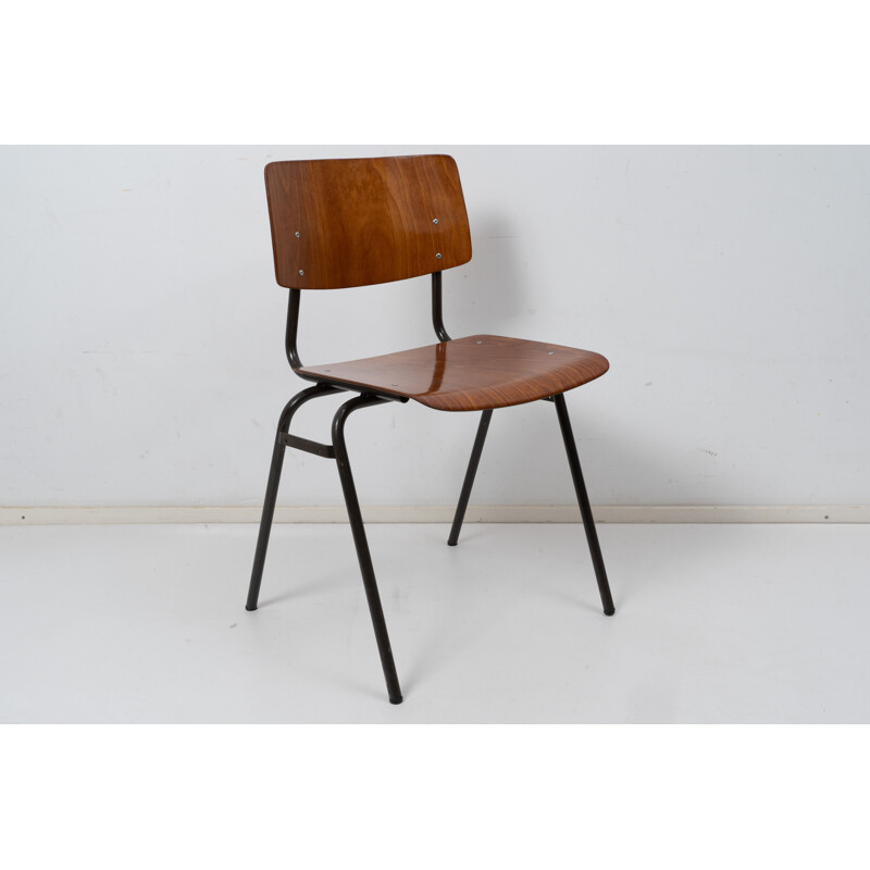 Kwartet vintage industriële stoel van Marko