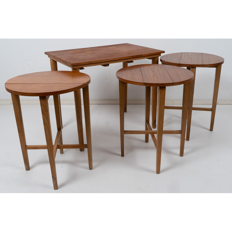 Vintage nesting tables by Poul Hundevad for Novy Domov