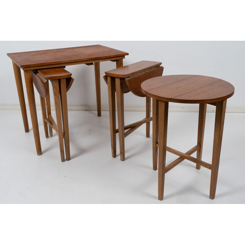 Vintage nesting tables by Poul Hundevad for Novy Domov