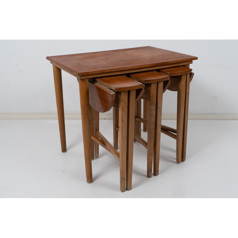 Vintage nesting tables by Poul Hundevad for Novy Domov