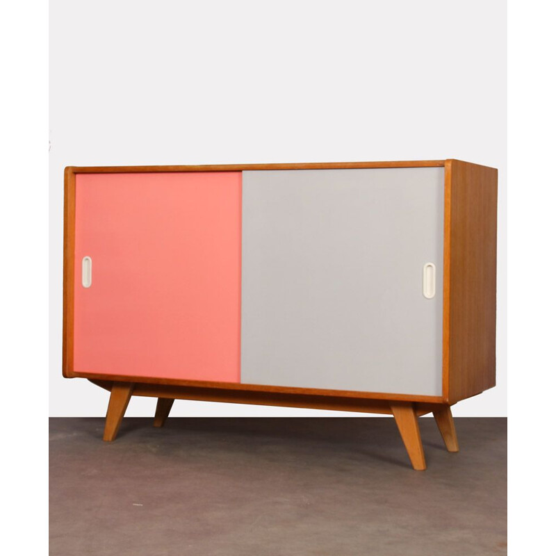 Vintage pink and white chest of drawers by Jiri Jiroutek 1960