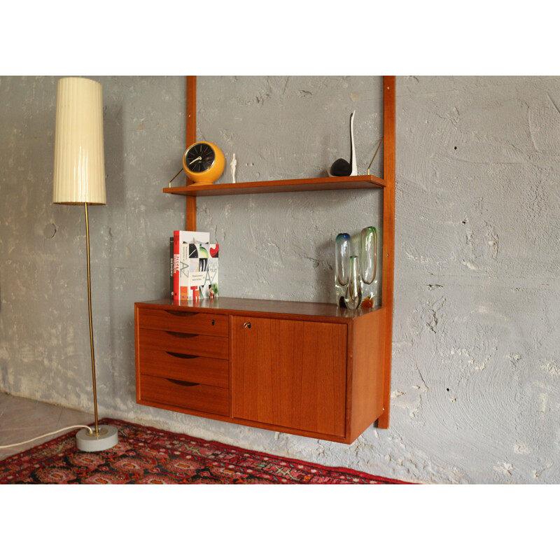 Vintage Wall Bookcase Norway 1960