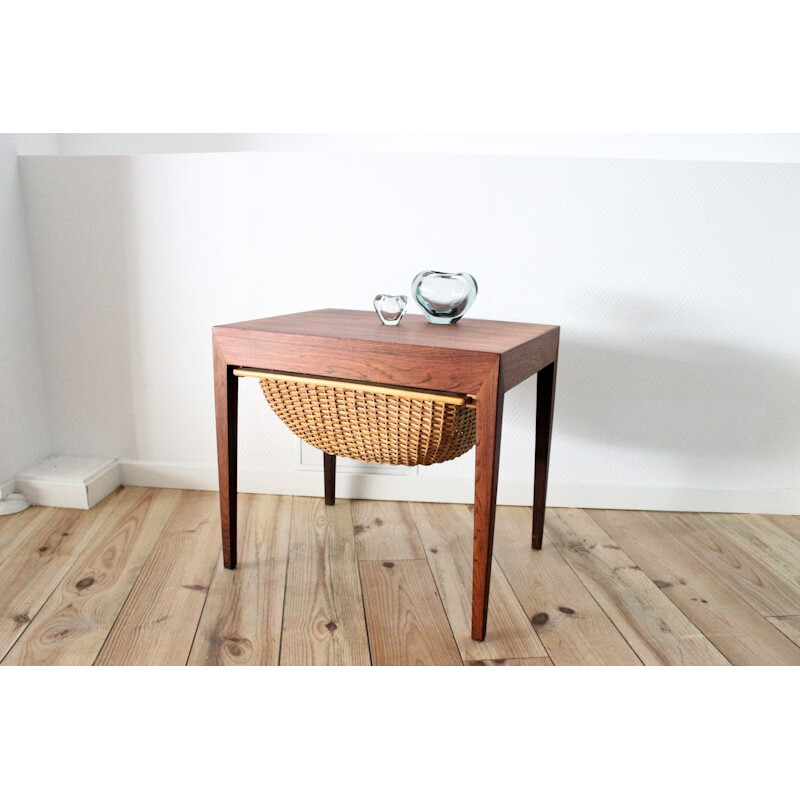 Haslev side table in Rio rosewood, Severin HANSEN - 1960s