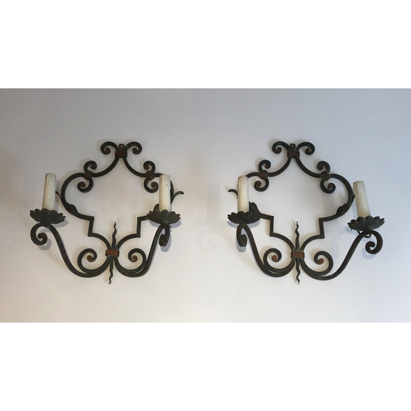 Pair of vintage sconces 1950