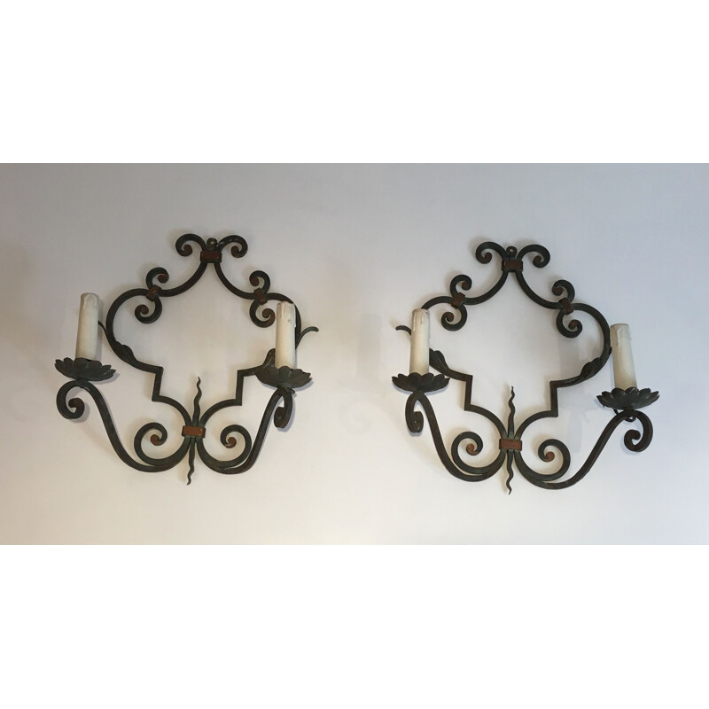 Pair of vintage sconces 1950