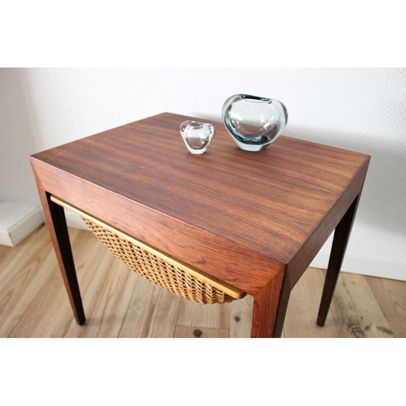 Haslev side table in Rio rosewood, Severin HANSEN - 1960s