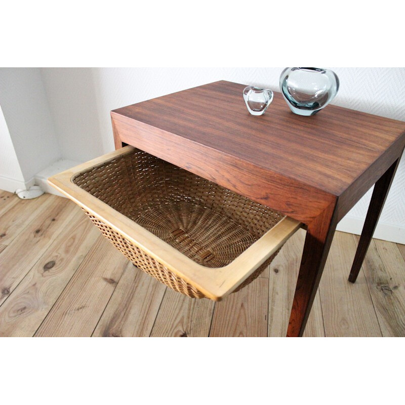 Haslev side table in Rio rosewood, Severin HANSEN - 1960s